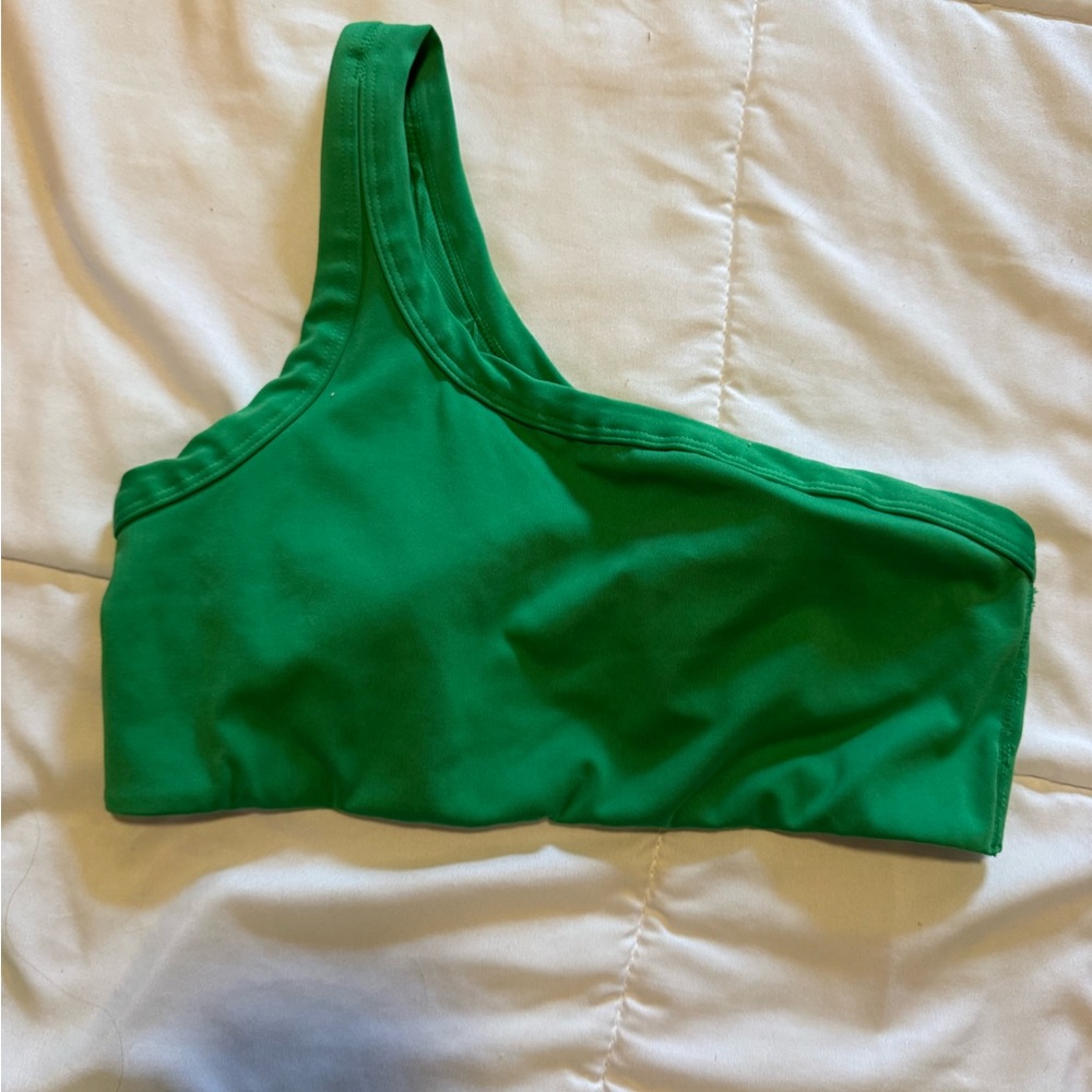 Target Green One-Shoulder Bra